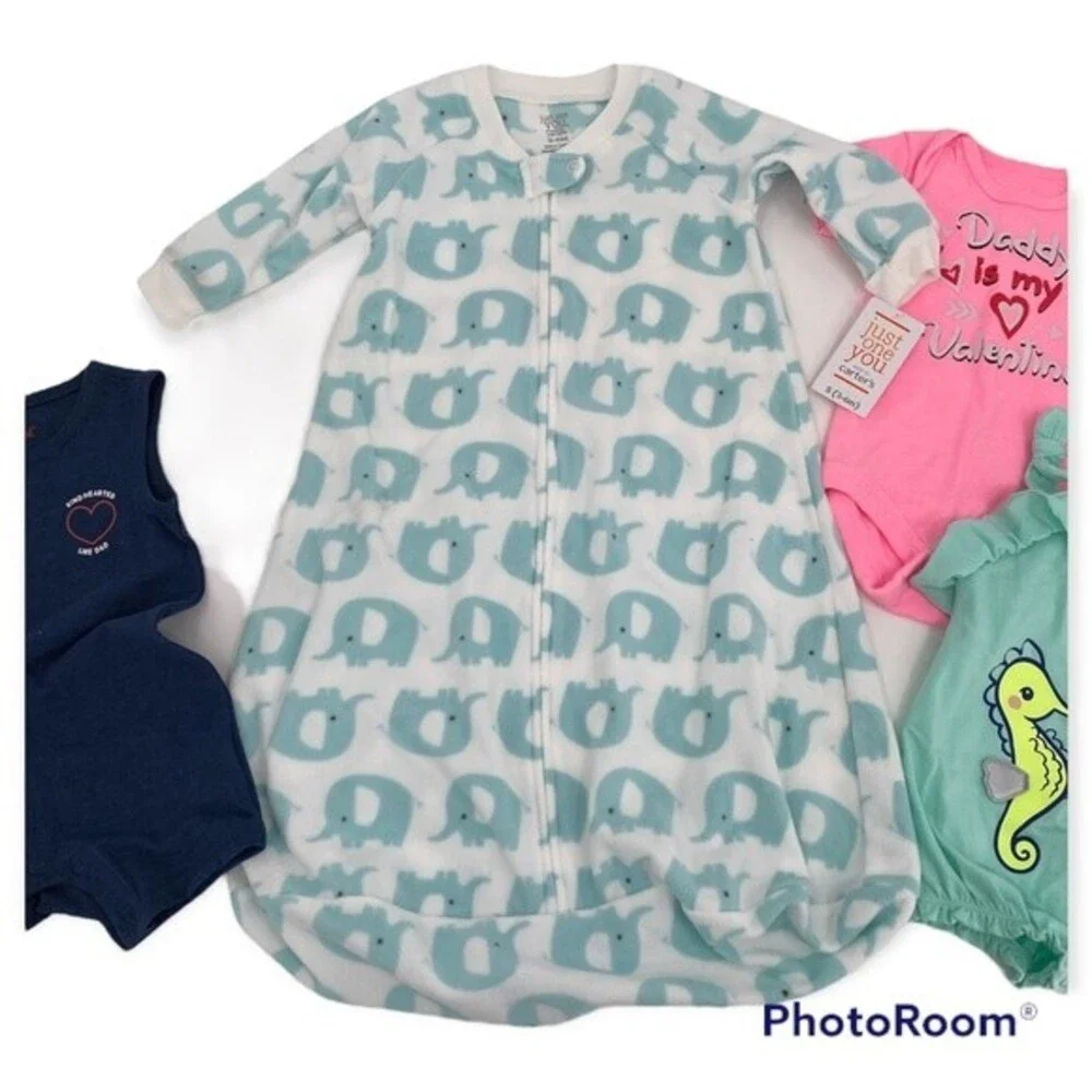 Cat & Jack Lot Of 4 One-Piece Bodysuit Multicolor Size 3-6m